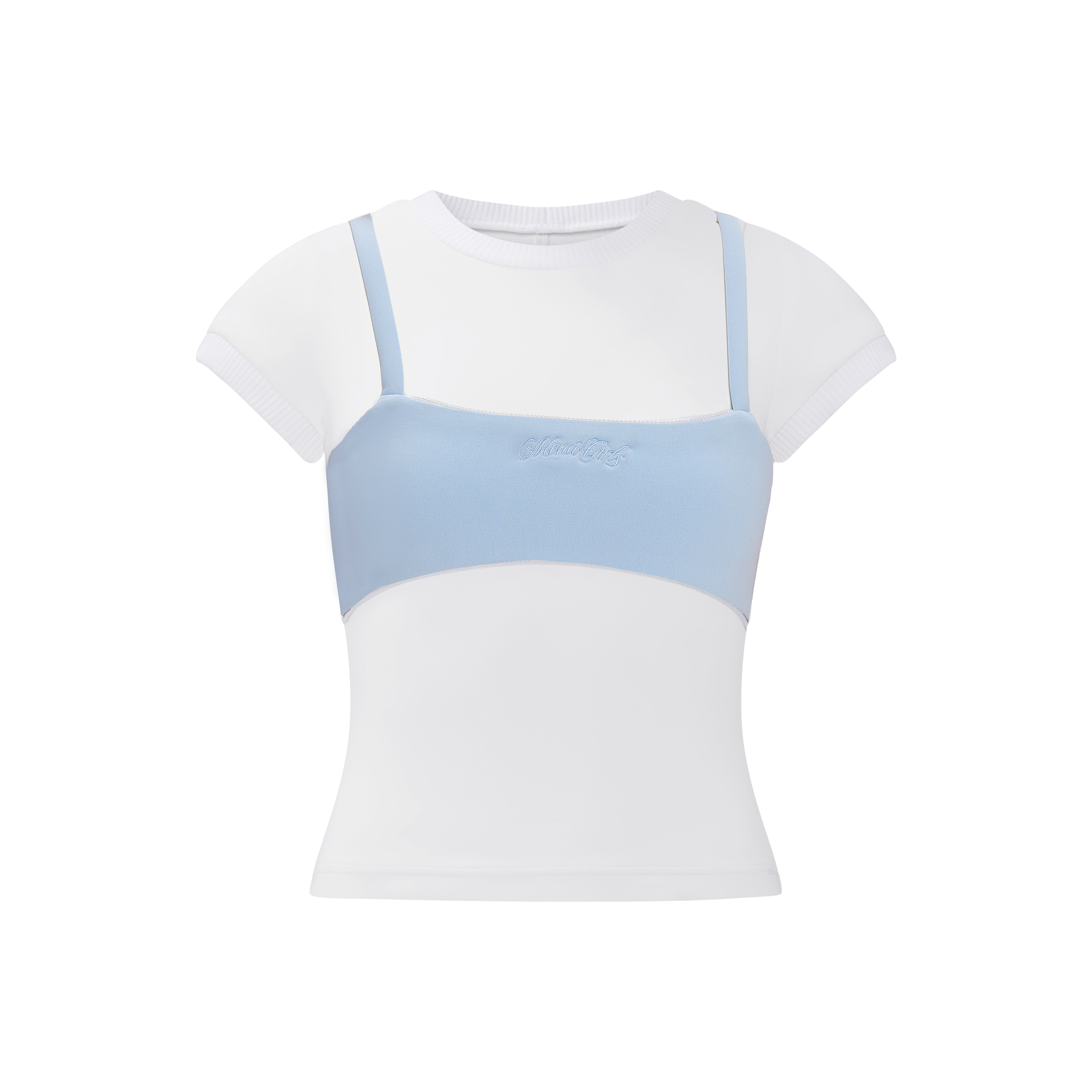 Belia Top ( Pastel Blue )