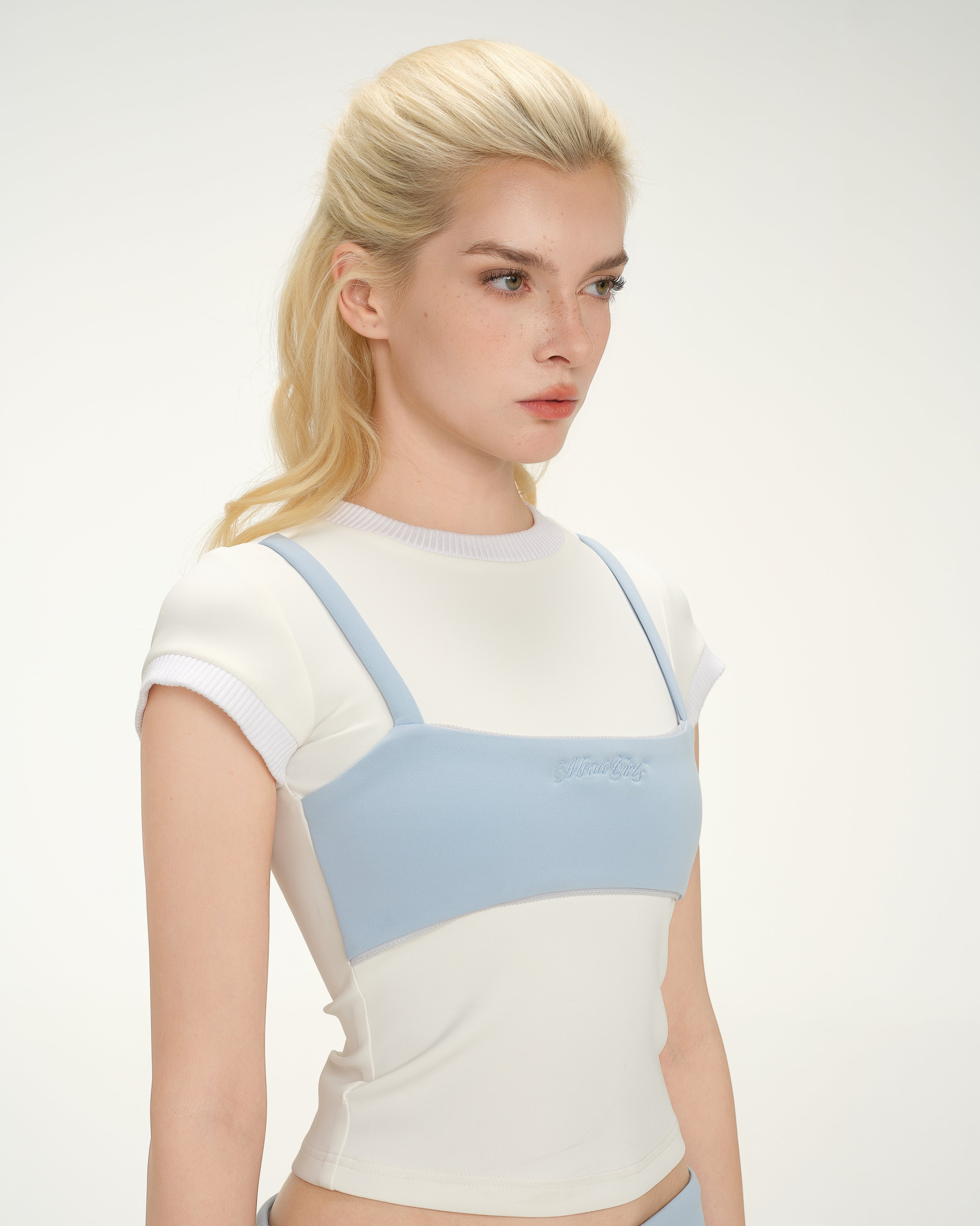 Belia Top ( Pastel Blue )